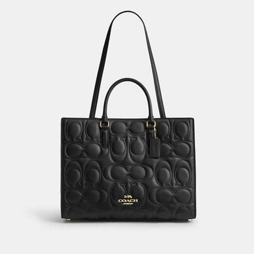Maggie Tote Bag In Signature Leather